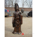 bronze standing kuan yin statue
